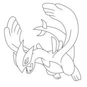coloriage pokemon lugia